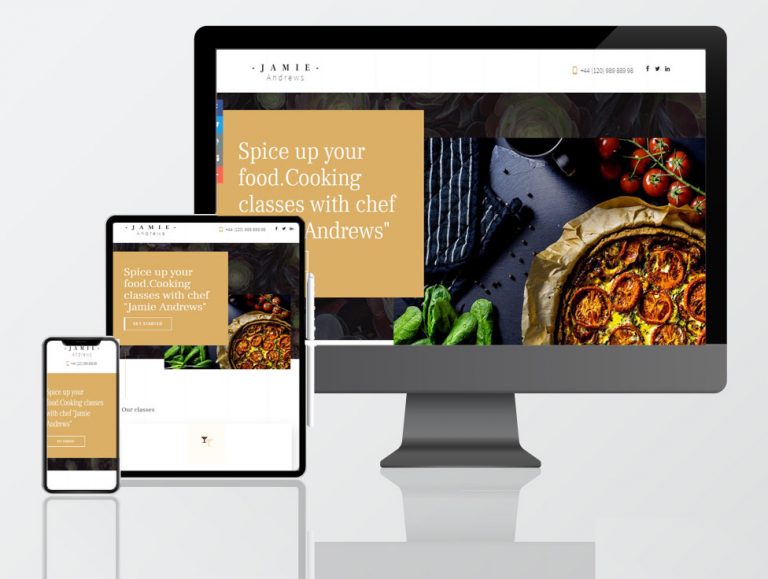 restaurant web design